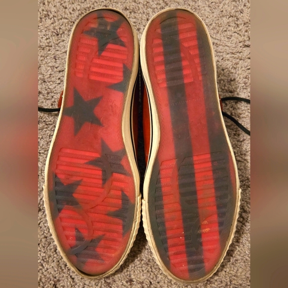 John Varvatos Men's Vintage Studded High-top Sneaker - Picture 6 of 7